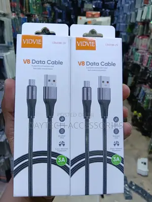 VIDVIE USB to Micro USB Data & Charging Cable 2.4A 1 Meter.