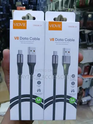 VIDVIE USB to Micro USB Data & Charging Cable 2.4A 1 Meter.