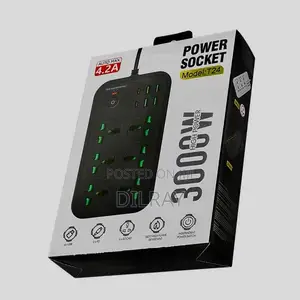 6 Port Power Socket Extension With 4 USB & 2 PD