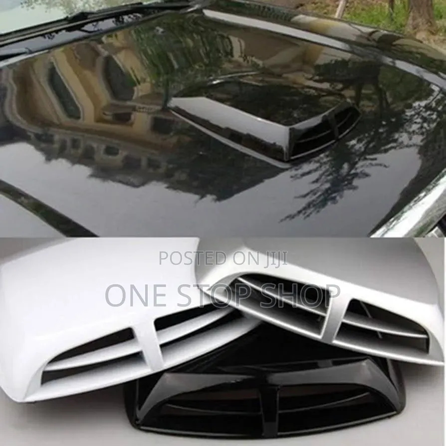 Non_functional Stick on Decorative Sporty Visual Upgrade Bonnet Scoop