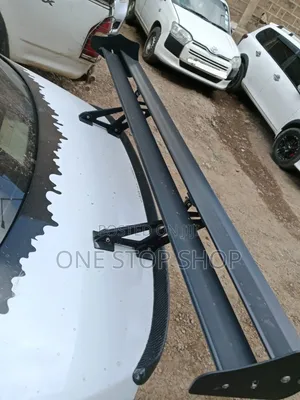 Universal Double Deck Aluminum Rear Spoiler With in Matte Black