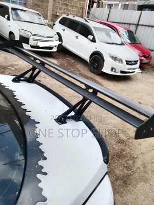 Universal Double Deck Aluminum Rear Spoiler With in Matte Black