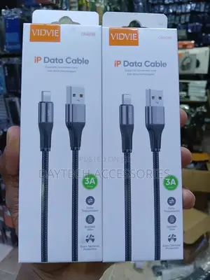 VIDVIE iP Data Cable USB-A to Lightning Connector.