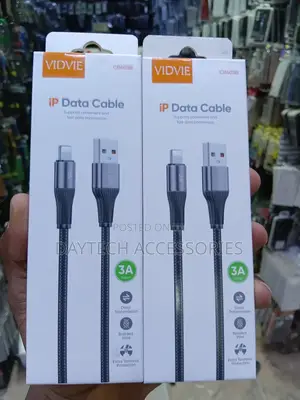 VIDVIE iP Data Cable USB-A to Lightning Connector.