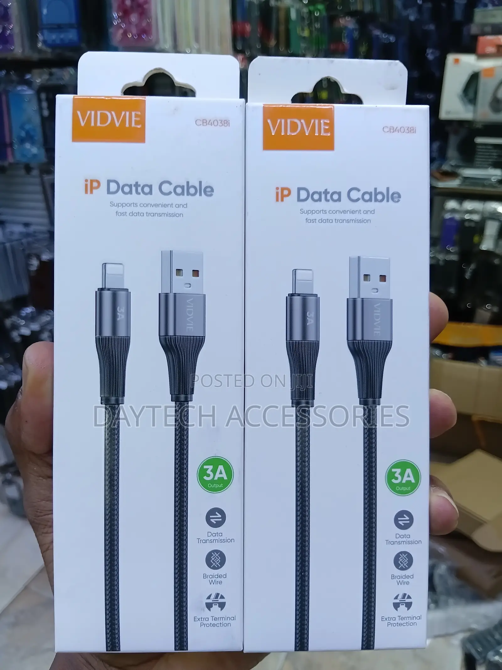 VIDVIE CB4038i USB-A to Lightning (iP) Fast Charging & Data Cable