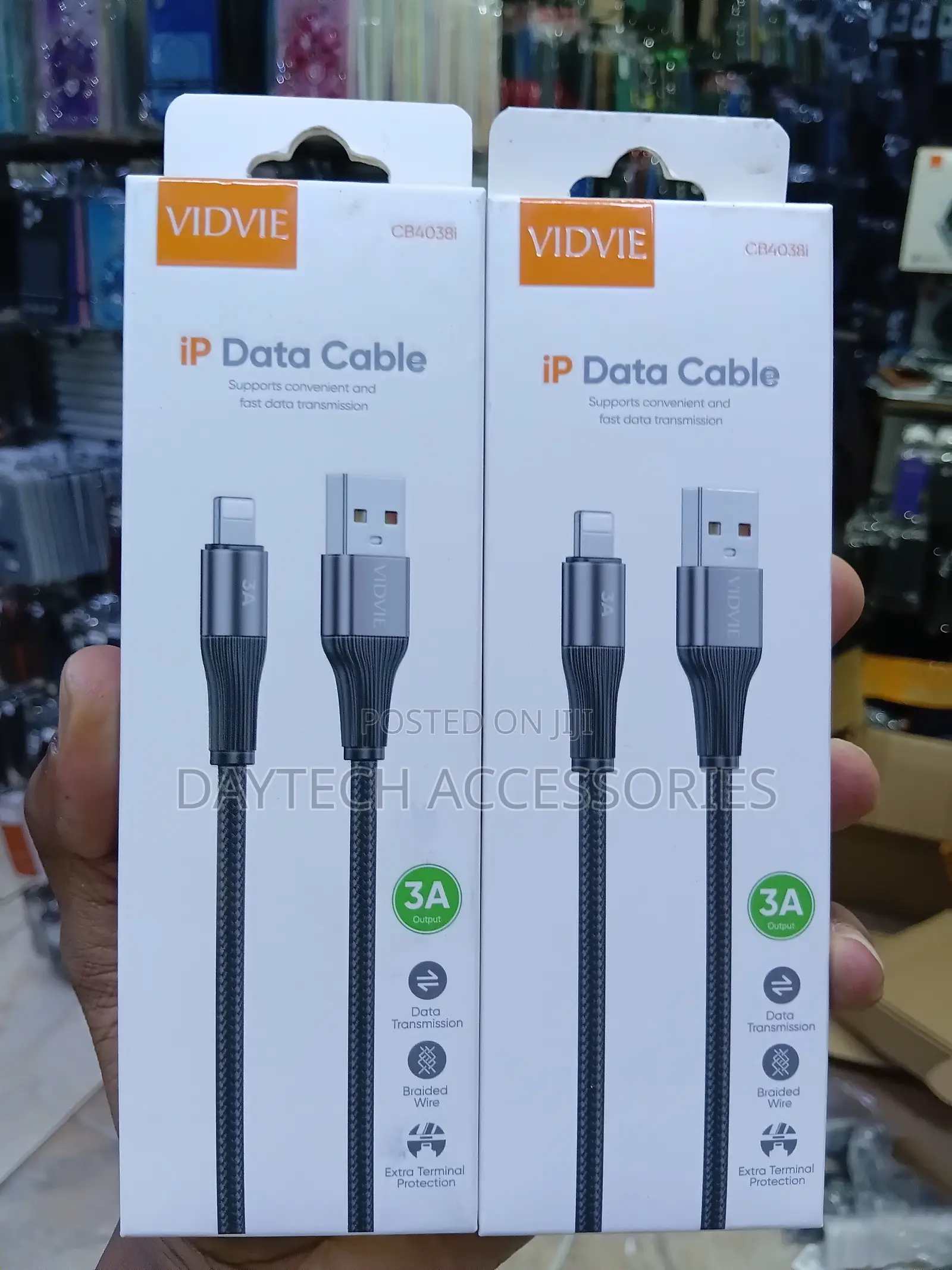 VIDVIE CB4038i USB-A to Lightning (iP) Fast Charging & Data Cable