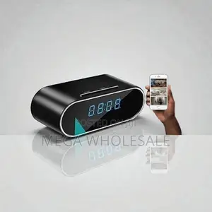 Remote Motion Alert WiFi Alarm Table Clock Hidden Spy Camera