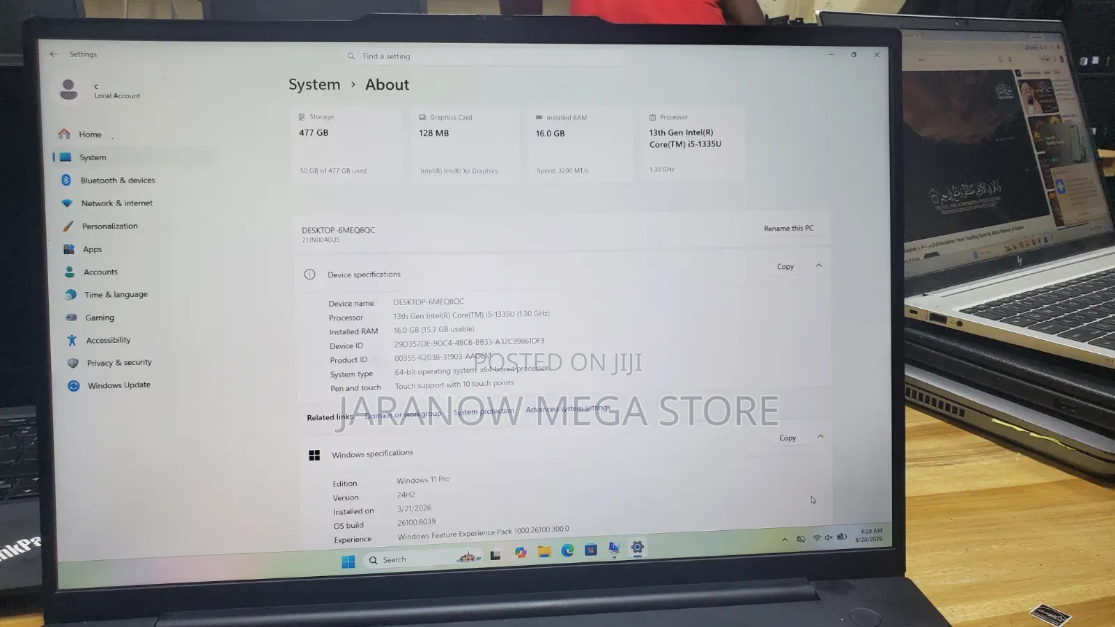 Laptop Lenovo ThinkPad E16 G1 16GB Intel Core i5 SSD 512GB