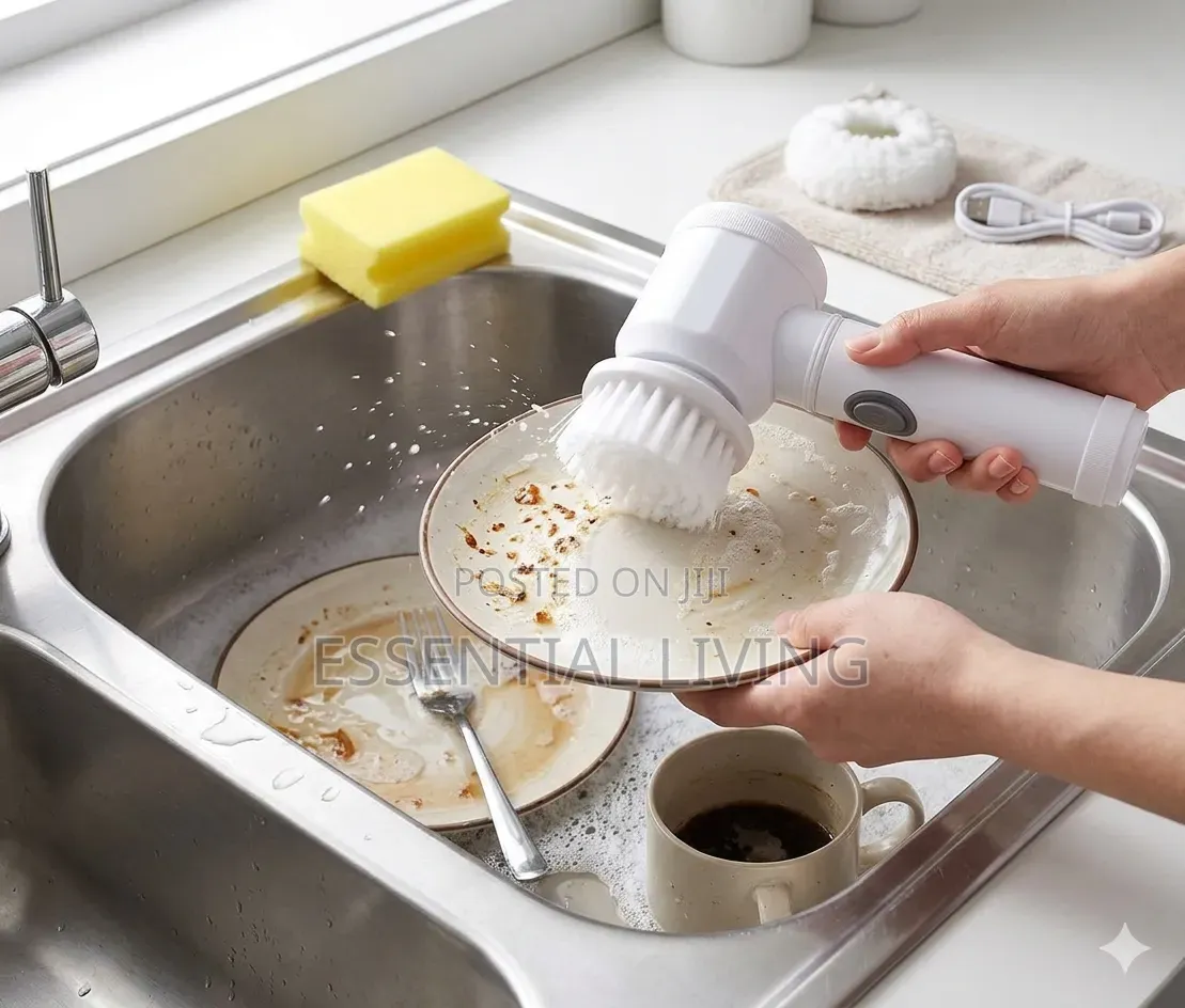 Electric Spin Scrubber Handheld Cleaning Brush Set, USB Rechargeable