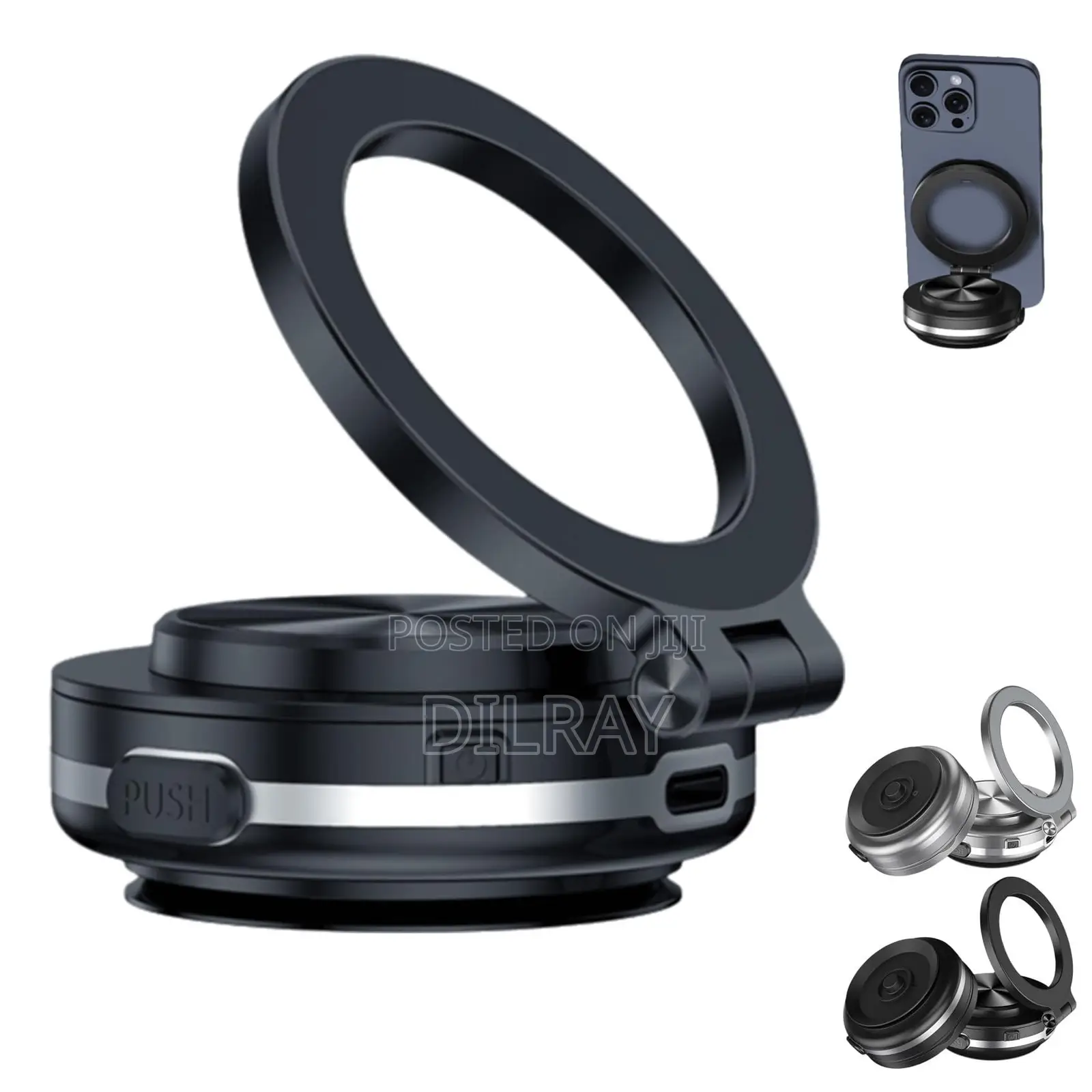 Vacuum Magnetic Car Phone Holder