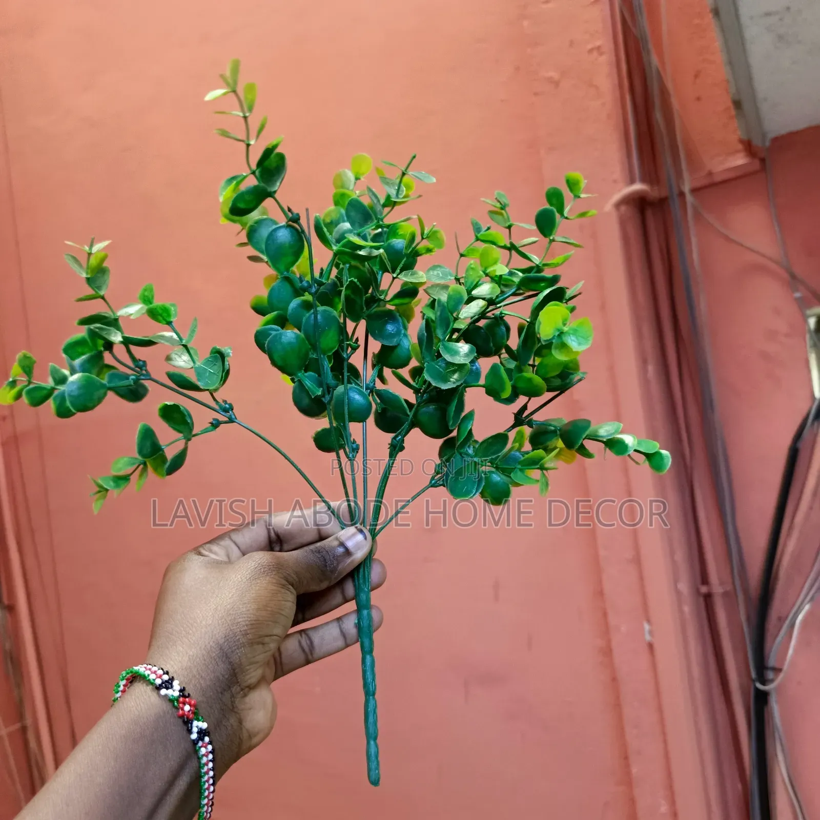 Green Artificial Flower Stem – Decorative Faux Flower