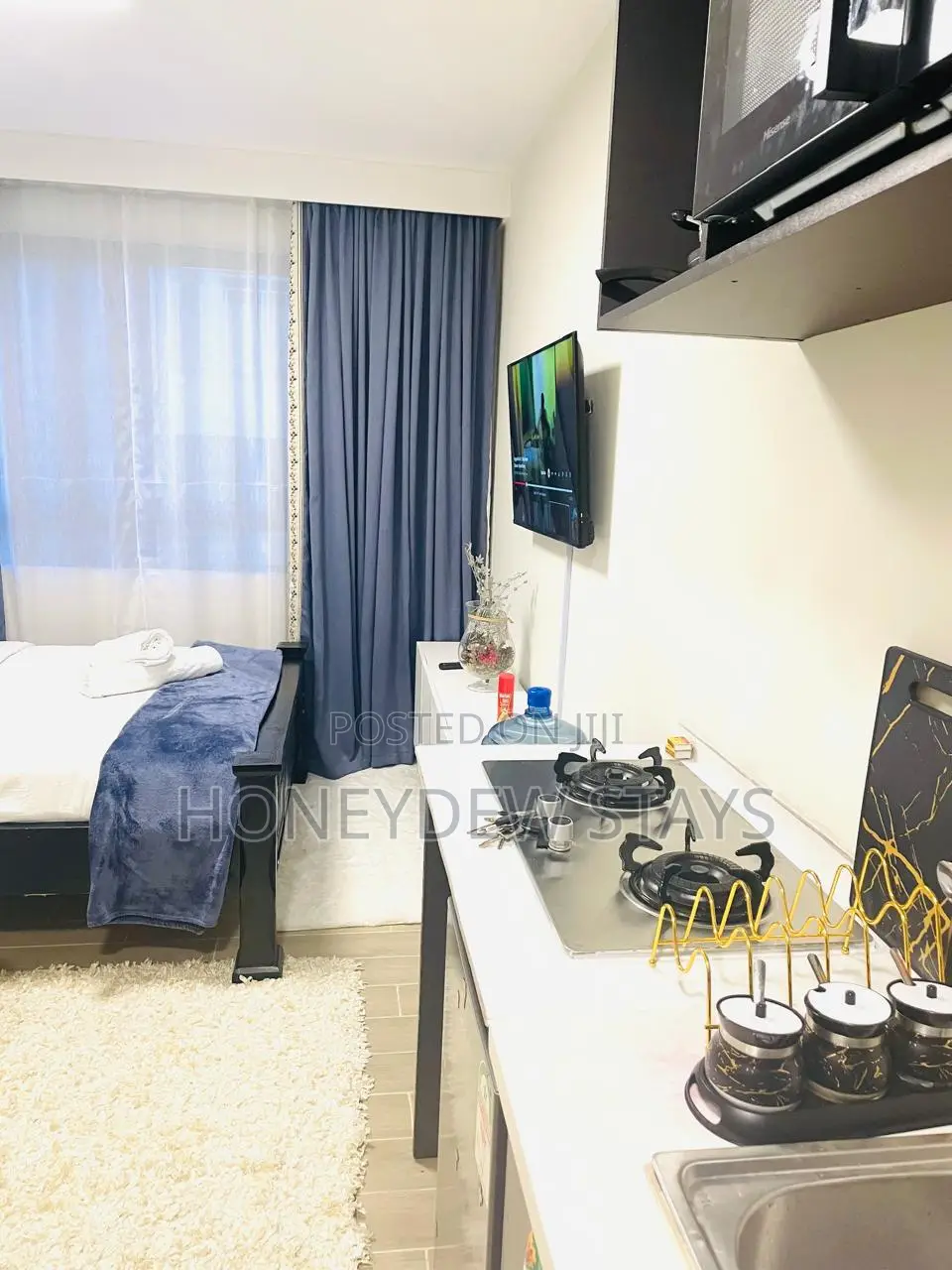 Furnished Studio Near JKIA & SGR | Pool, Gym & WiFi | Aries, Sabaki