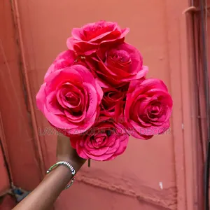 Red Artificial Rose Flower – Elegant Home & Event Décor