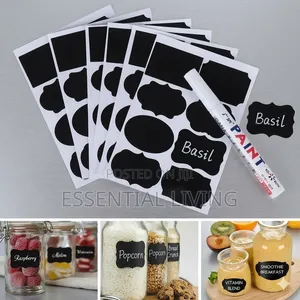 Pantry Jar Sticker Labels Sticker Set Waterproof Pantry Jar Marker