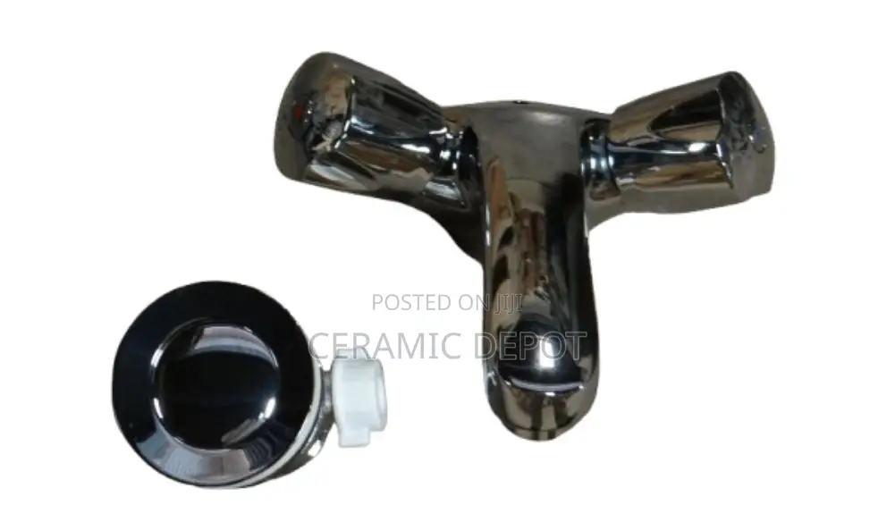 Euro Deluxe Basin Mixer With Push Up Waste RV4006