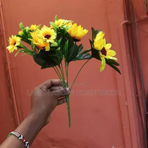 Yellow Artificial Sunflower Flower – Decorative Faux Flower