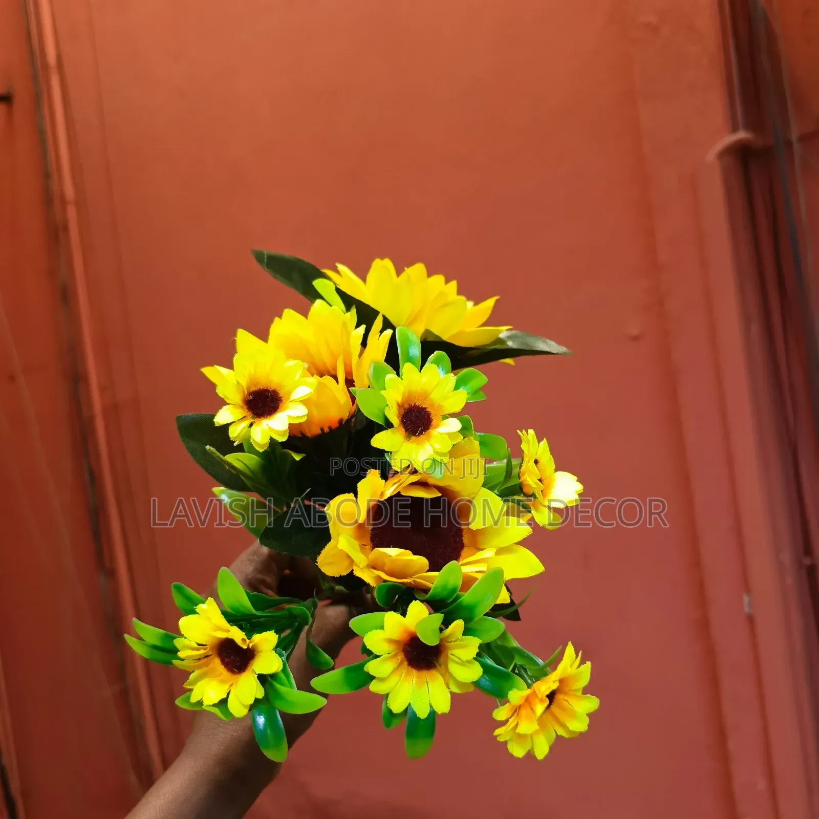 Yellow Artificial Sunflower Flower – Decorative Faux Flower