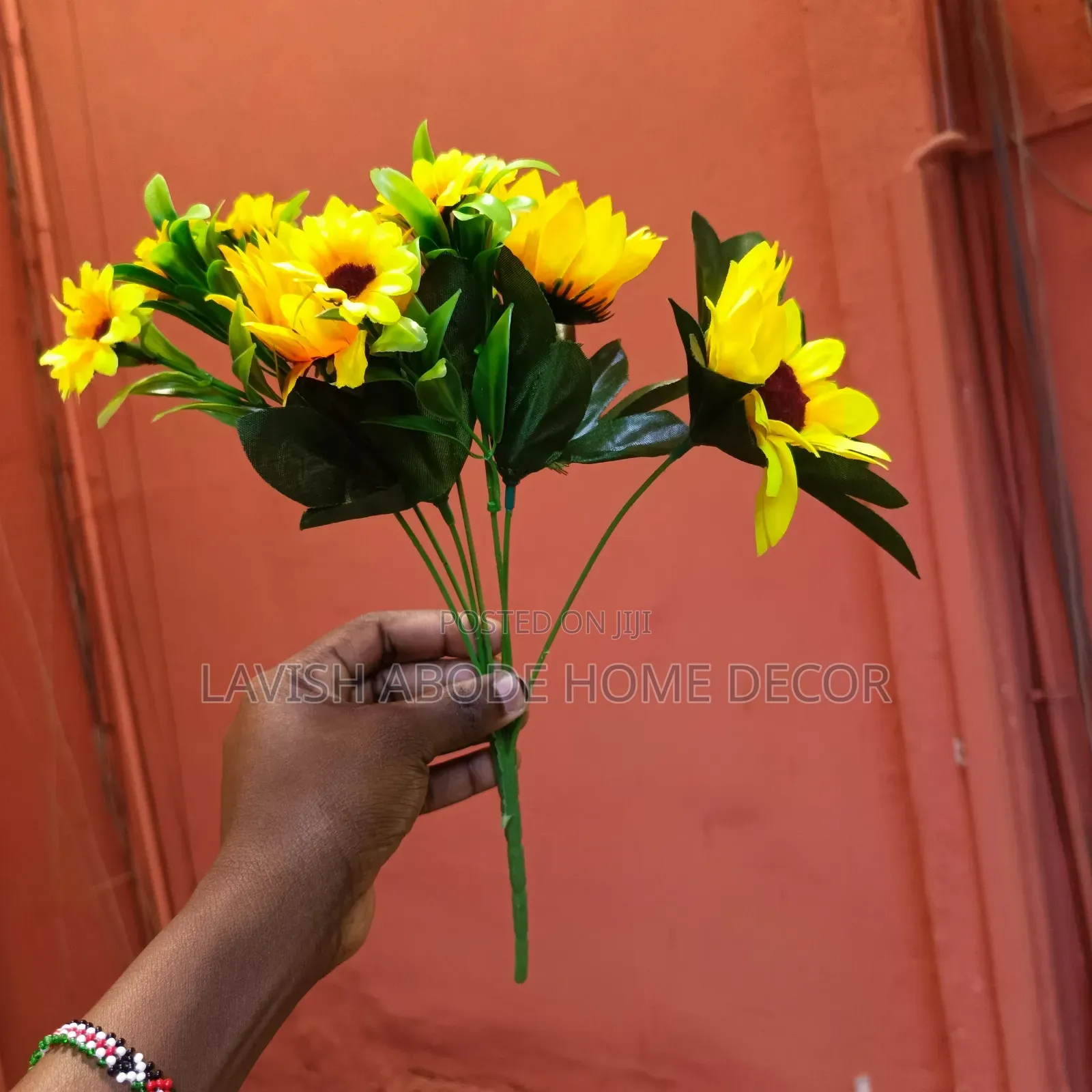 Yellow Artificial Sunflower Flower – Decorative Faux Flower