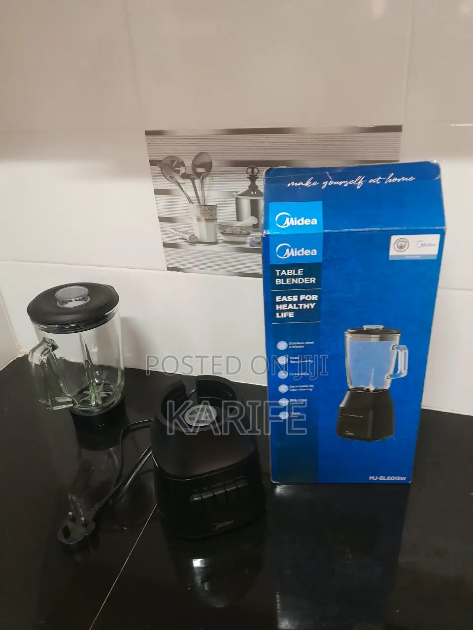 Midea Table Blender (MJ-BL6013W) — Like New, With Box