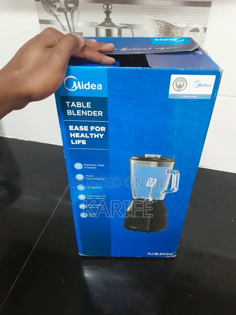 Midea Table Blender (MJ-BL6013W) — Like New, With Box