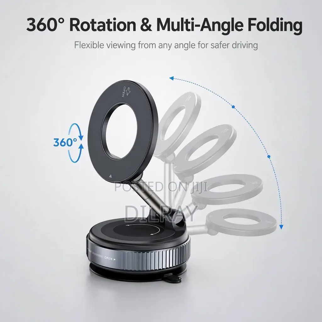Vacuum Magnetic Car Phone Holder