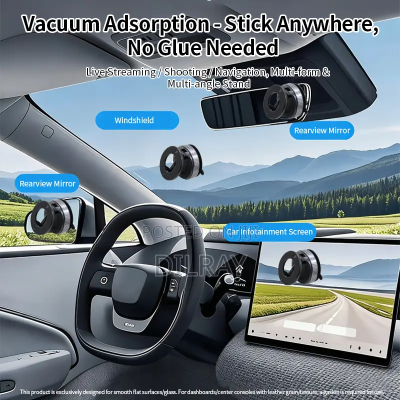 Vacuum Magnetic Car Phone Holder