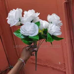 White Floral Flower Stem – Elegant Home Décor