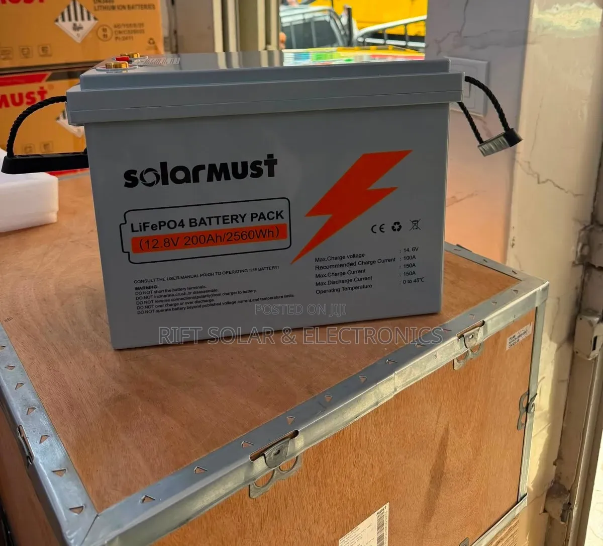 Must 200Ah - 12v (2560wh) Lifepo4 Solar Battery