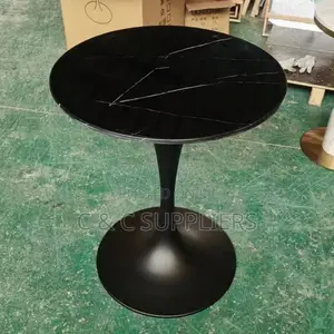 Round Tulip Dining Table-White & Black