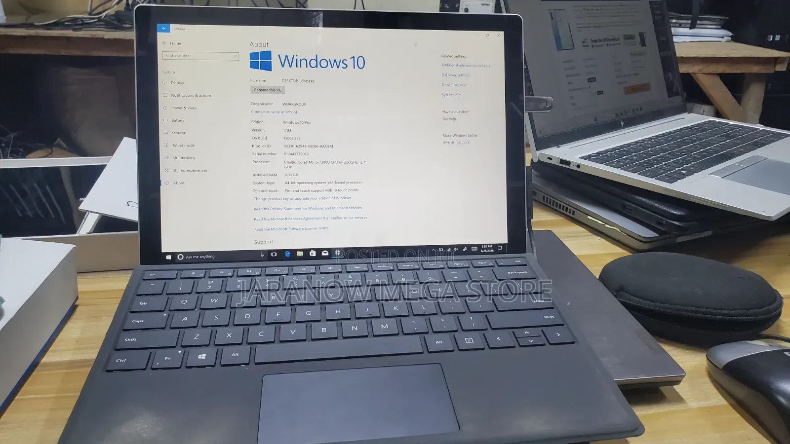Laptop Microsoft Surface Pro 5 8GB Intel Core i5 SSD 256GB
