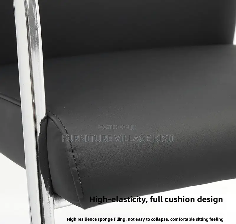 Office Chair; Black High Back Executive Visitors Seat.