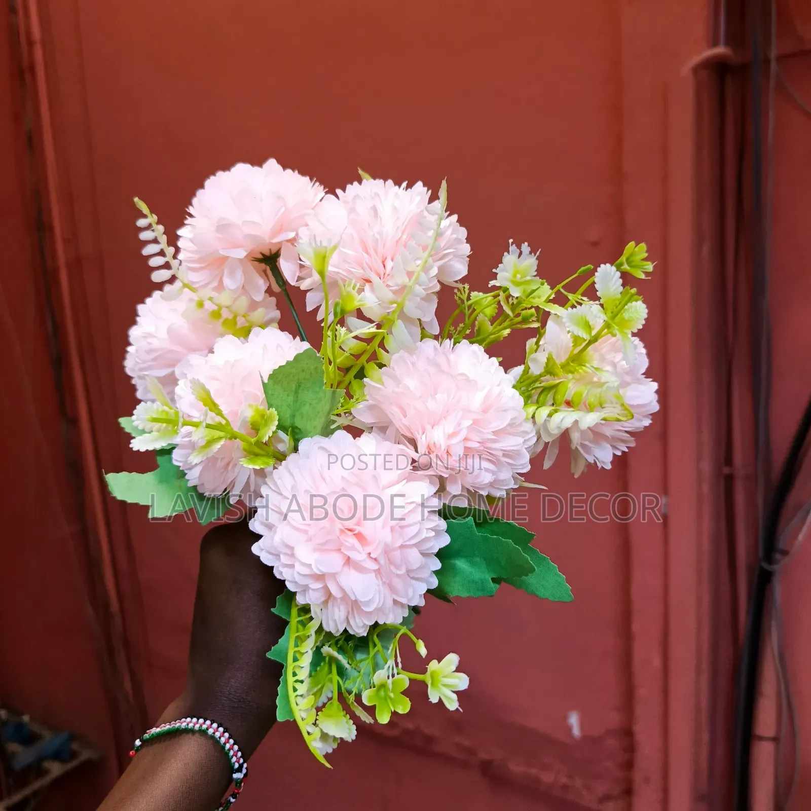 Pink Artificial Flower Stem – Elegant Home Décor