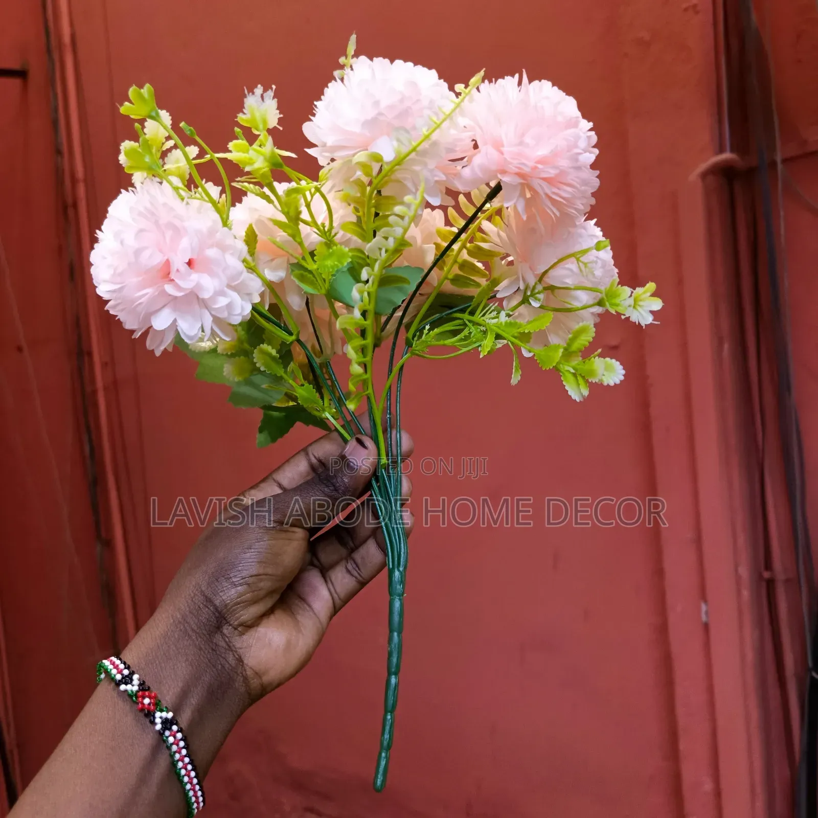 Pink Artificial Flower Stem – Elegant Home Décor