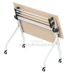Office Furniture; 1.4M Folding Light Wood Training Table