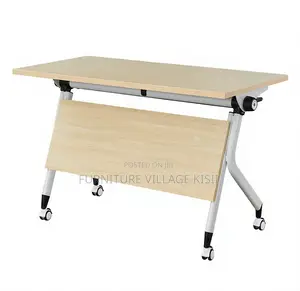 Office Furniture; 1.4M Folding Light Wood Training Table