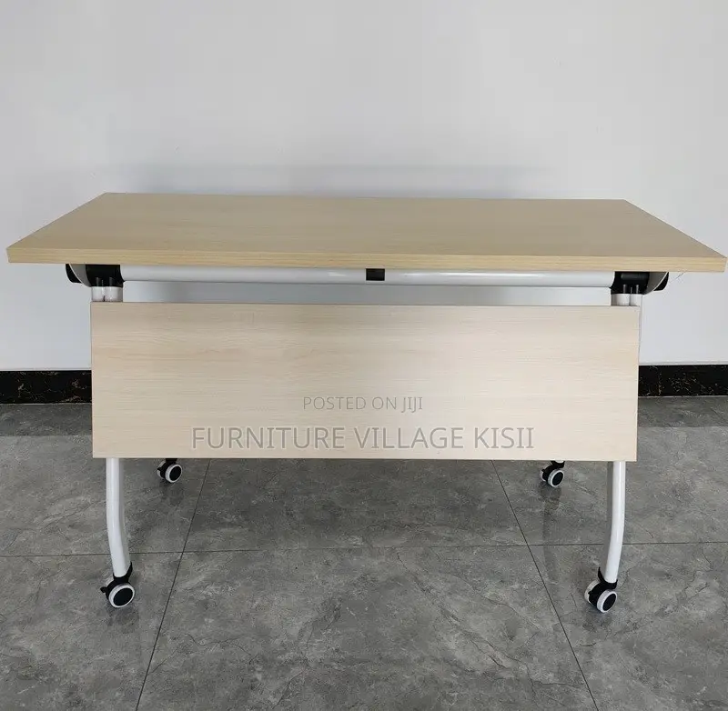 Office Furniture; 1.4M Folding Light Wood Training Table