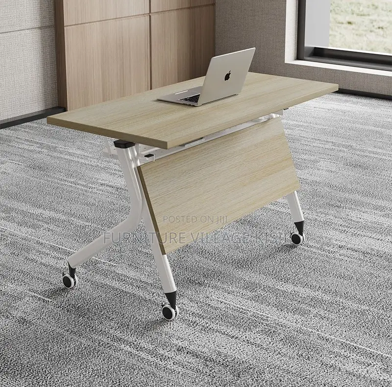 Office Furniture; 1.4M Folding Light Wood Training Table