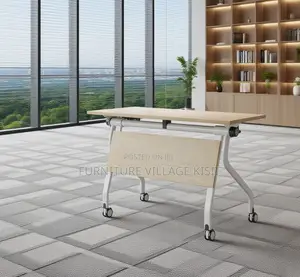 Office Furniture; 1.4M Folding Light Wood Training Table