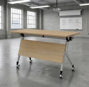 Office Furniture; 1.4M Folding Light Wood Training Table