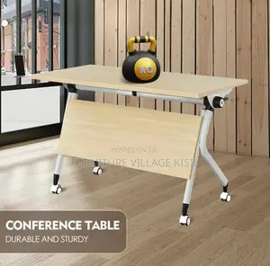 Office Furniture; 1.4M Folding Light Wood Training Table