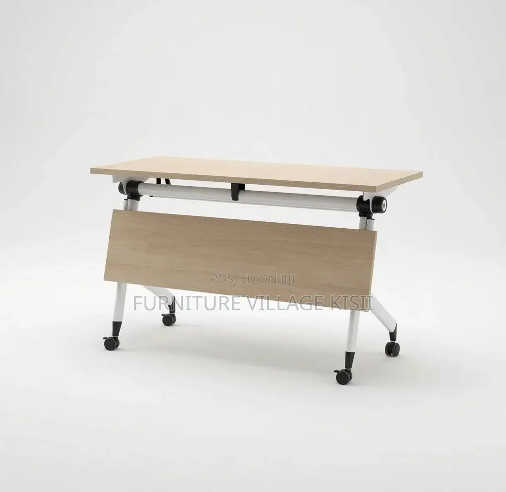 Office Furniture; 1.4M Folding Light Wood Training Table