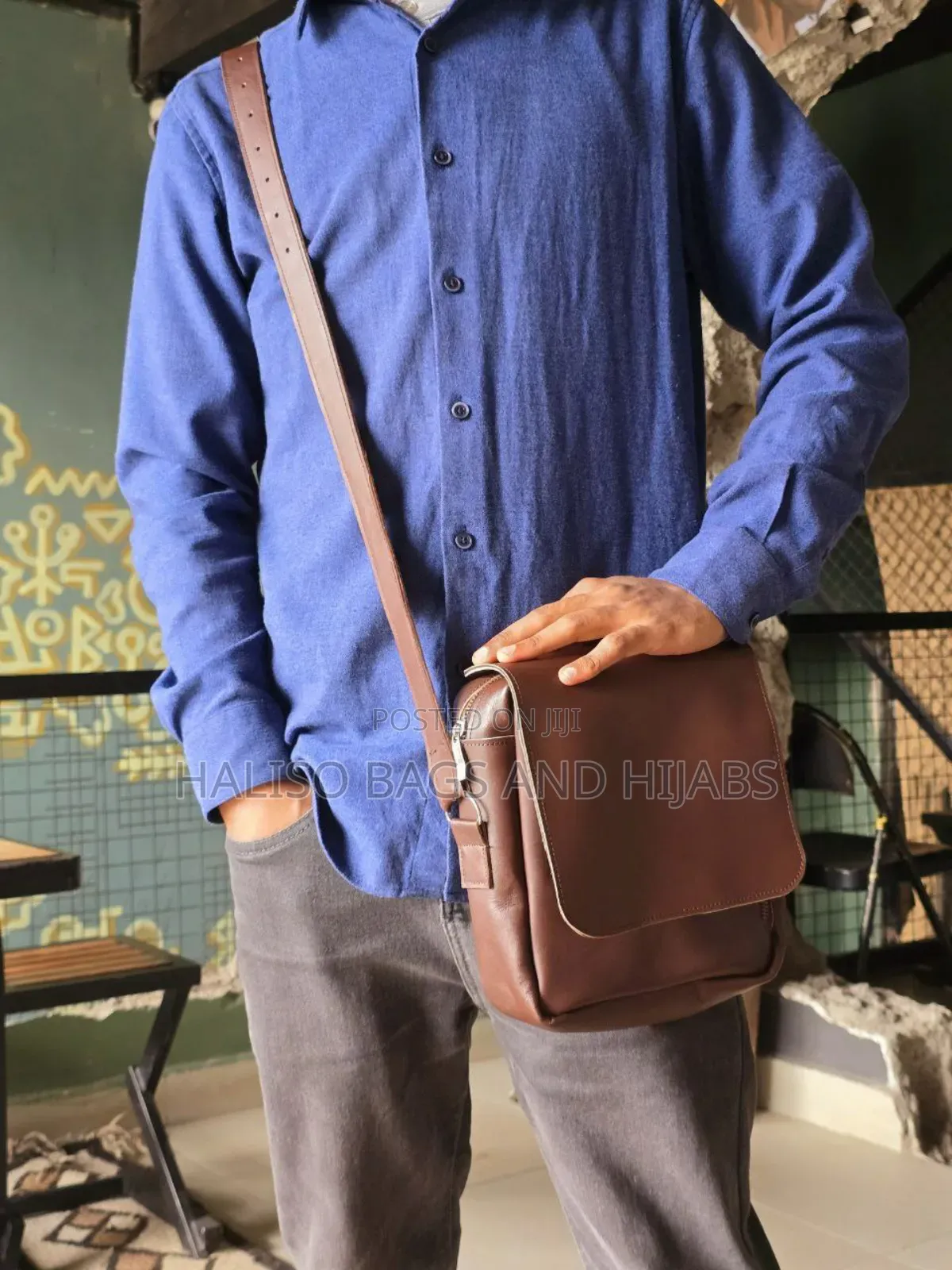 Leather Bagpack for Men