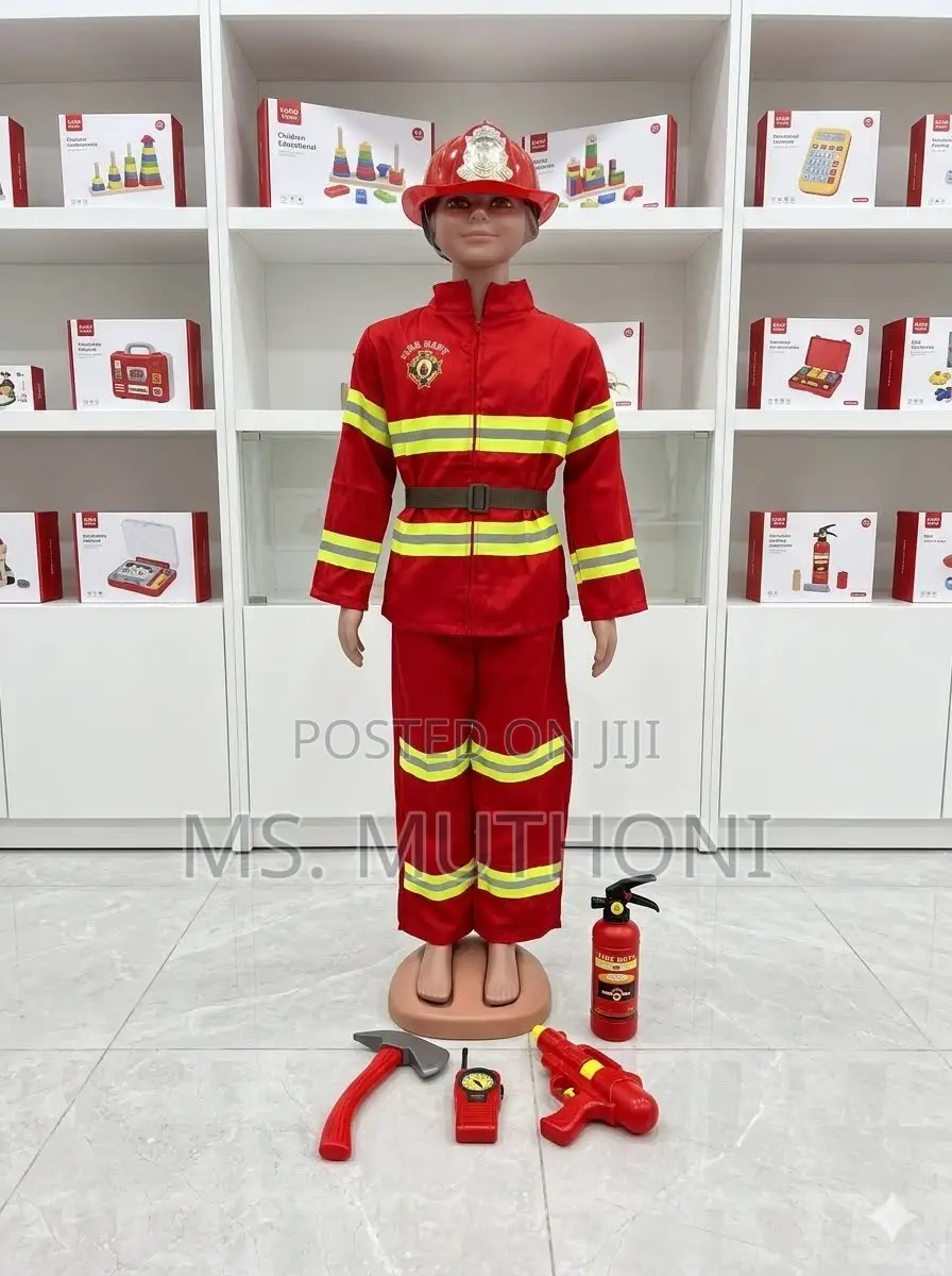 4-12 Yrs Deluxe Firefighter Roleplay Suit for Boys and Girls
