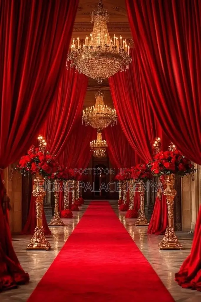 Red Carpet; Durable Red Event Carpet Runner for Celebrations