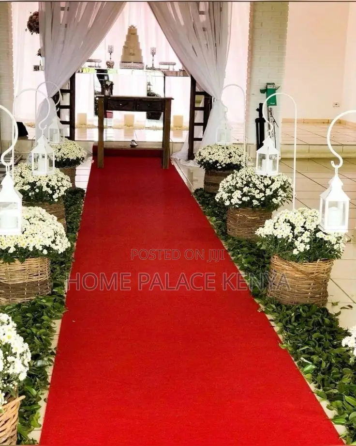 Red Carpet; Durable Red Event Carpet Runner for Celebrations