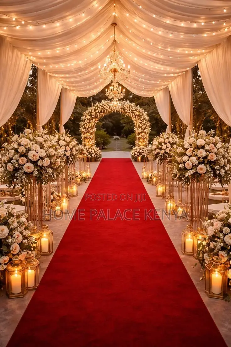 Red Carpet; Durable Red Event Carpet Runner for Celebrations