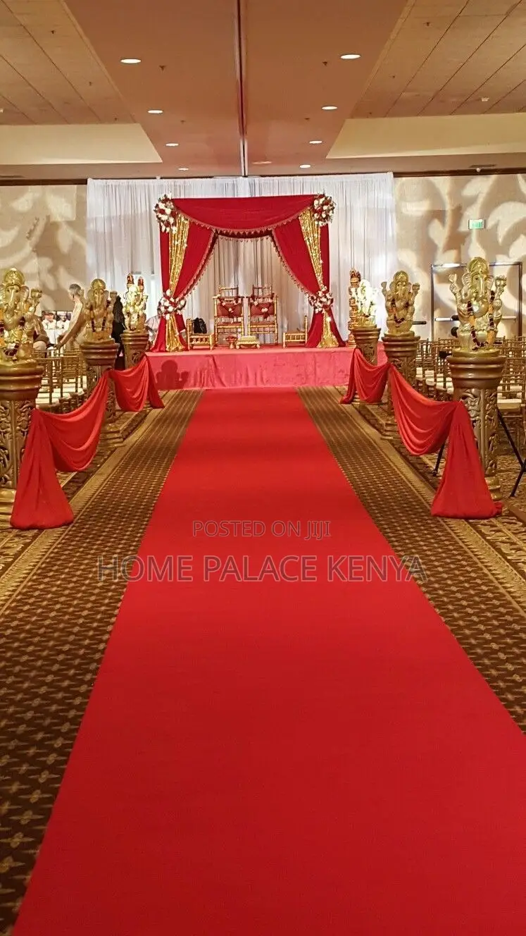 Red Carpet; Durable Red Event Carpet Runner for Celebrations