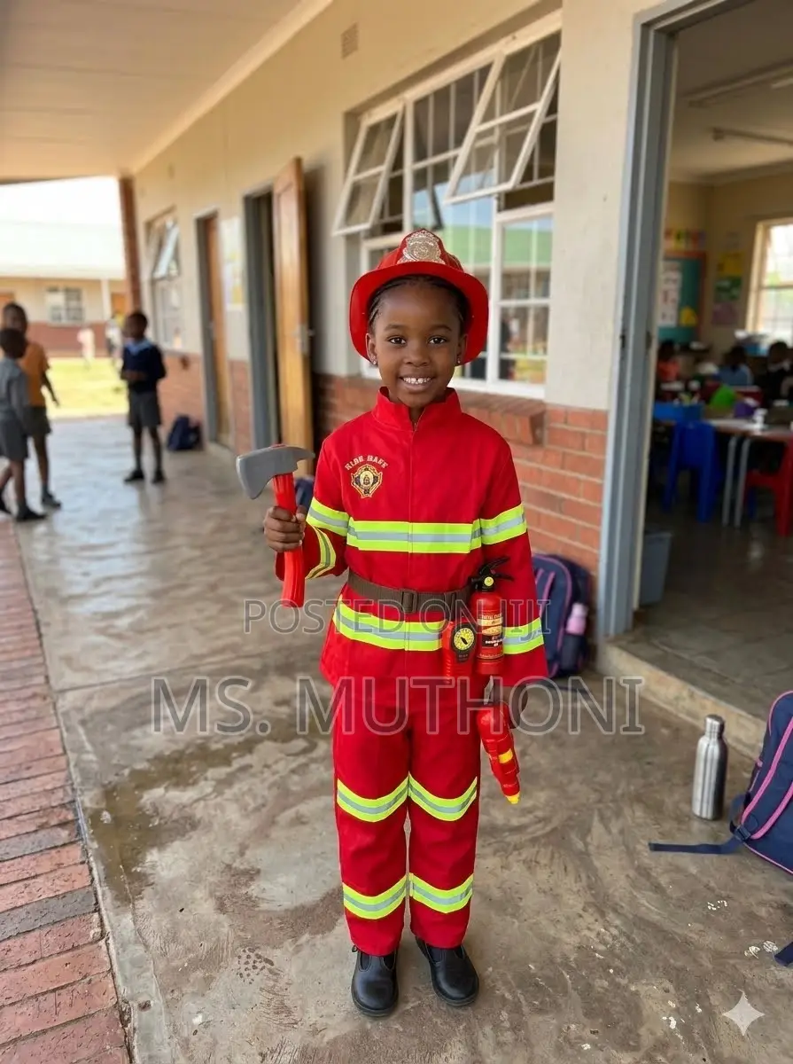 4-12 Yrs Deluxe Firefighter Roleplay Suit for Boys and Girls
