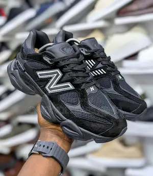 Unisex New Balance 9060 Sneakers - All Black (Sizes 40-45)