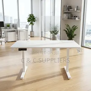 1.2M Electric Smart Work Desk – White